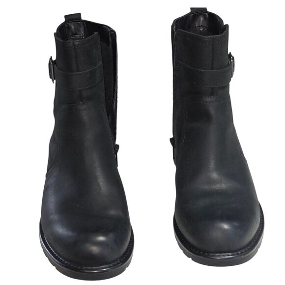 Clarks Collection Women Black Leather Ankle Boots Orinoco Bend Size 10W Zipper - Picture 16 of 16